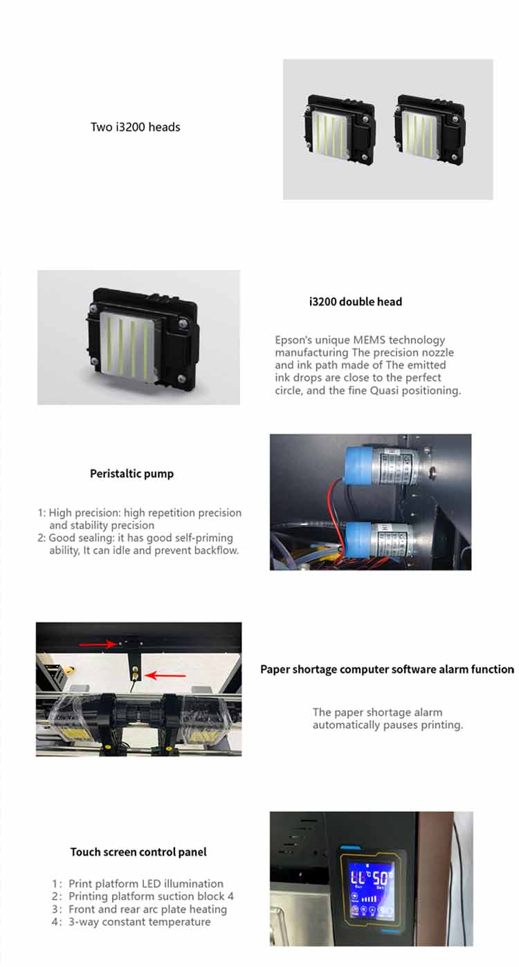 detalhe da impressora dtf