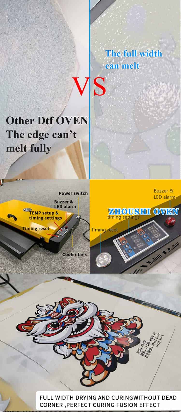 detalhe do forno dtf