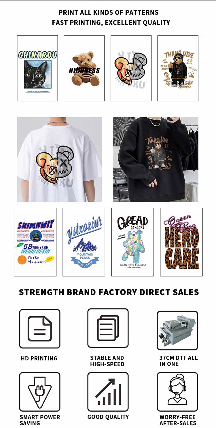 Aplicação de impressora A3 dtf tudo em um