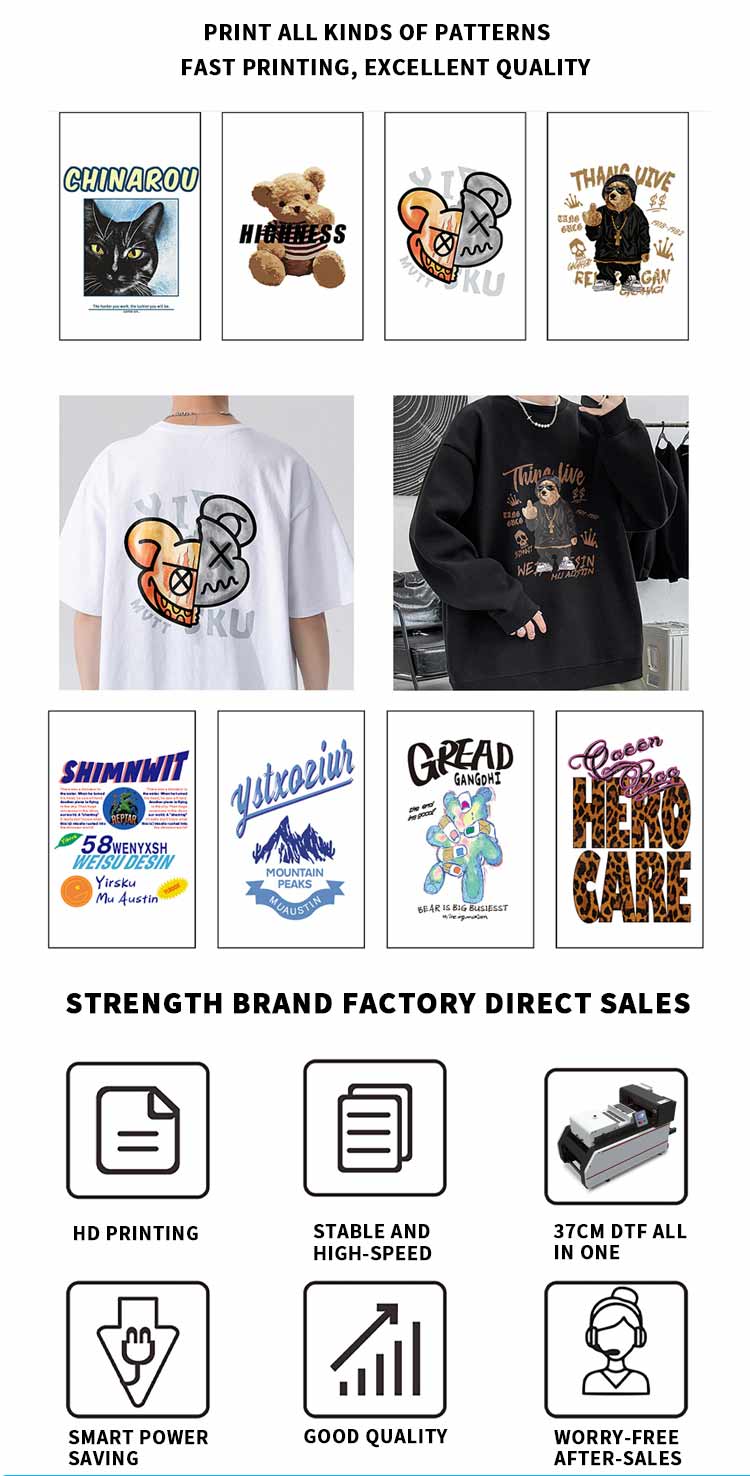 Aplicação de impressora A3 dtf tudo em um